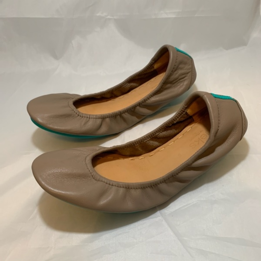 Tieks Taupe Flats